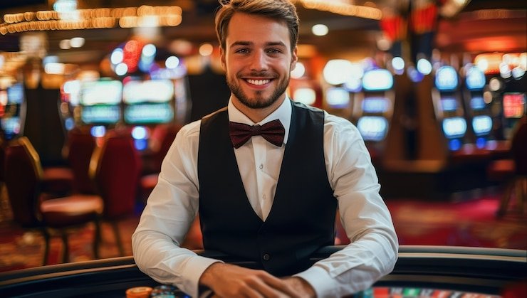 Live roulette table with HD video feed